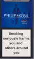 Philip Morris Novel Blue Cigarettes